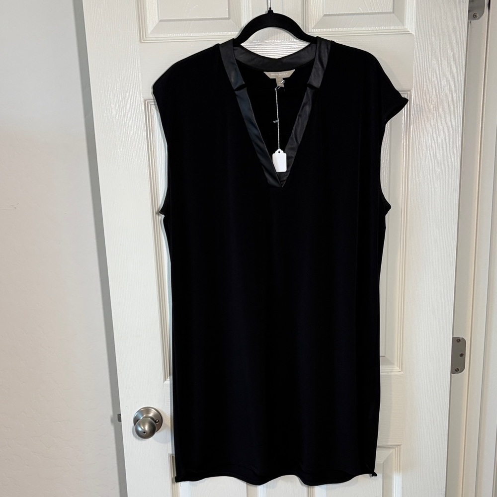 Banana Republic Black Dress with Gold Label